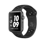 APPLE WATCH SERIES 2 智慧型手錶，42公釐太空灰色鋁金屬錶殼搭黑色 NIKE 運動錶 _ 原廠公司貨