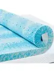 PERLECARE 3 Inch Queen Memory Foam Mattress Topper, Cooling Gel Infused Mattre