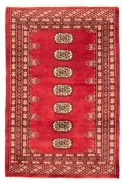 Vintage Hand-Knotted Area Rug 2'6" x 3'10" Traditional Wool Carpet