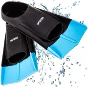 Swimming Training Fins Swim Flippers from Travel Size Short Blade Snorkeling D