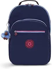 [Kipling] Seoul 15" Laptop Backpack, Unisex, One Size, Casual, Water Resistant, Solid, Zipper Pocket, Love Theme, Padded Mesh Straps, Organized Interior