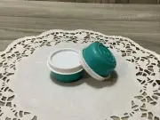 Tupperware smidget set of 2 Teal With White Lids new