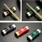 Pillow Shape Chopsticks Holder Rest Alloy Spoon Stand Rack Chopsticks Holder
