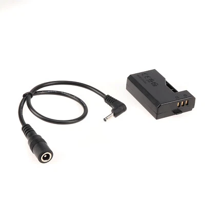 DR-E10 DC Coupler LP-E10 Dummy Battery + Female DC Cable for Canon 1500D 1300D