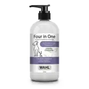 WAHL Four in One Dog Shampoo Concentrate Conditioner 300ml - Lavender Chamomile