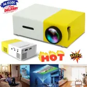 Mini Pocket YG300 Yellow 3D Projector LED HD 1080p Home Theater Cinema USB HDGV