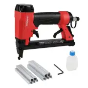 WORKPRO Air Tacker Air Nailer Staple with 1000 Book Nails Safety Rock Funct 973