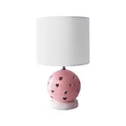 Mirabella Lulu Ceramic Heart Table Lamp Home Furniture Lighting Lampshades