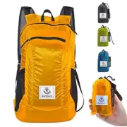 Hiking Daypack,Water Resistant Lightweight Packable Backpack for 16L A-orange