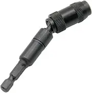 Magnetic Pivot Drill Bit Holder Steel Impact Pivoting Swivel Screw Drill Bits Flexible Screwdriver Bit Holder for Tight Spaces or Corners (Black)