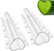 Cucumber Shaping Mold, 2 Vegetable Growing Molds, Shaped/Heart-Shaped Cucumber Mold Fruit Growing Shaping Molds for Garden