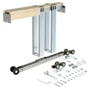 Nuk3y Pocket Door Frame Kit with Two-Way Soft Close