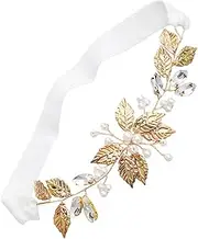 [Minkissy] Elegant Pearl Crystal Bridal Garter Leg Band for Wedding Party Anniversary
