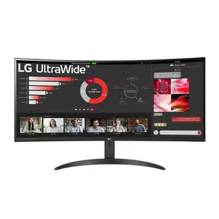 LG 34WR50QC-B 福利品 34吋 曲面螢幕 WQHD 1800R 21:9多工螢幕 100Hz VA 電腦螢幕