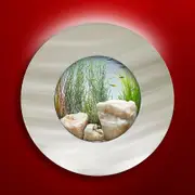 Aussie Aquariums 2.0 Wall Mounted Aquarium - Porthole Brushed Silver
