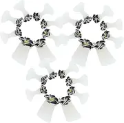 Outanaya 3 Pack Toe Separators for Pedicure Comfortable Silicone Toe Spacers for Women's Nail Art 24 Pcs