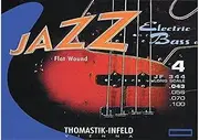 Thomastik single string C .033 steel core, nickel flat wound long scale 34" JF34033 for electric bass jazz set JF346
