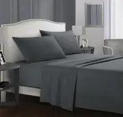 1800TC Delux Ultra Soft Microfibre Fitted Full Sheet Set For All Sizes Bed