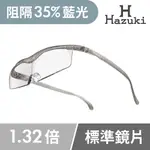 【HAZUKI】日本HAZUKI葉月透明眼鏡式放大鏡1.32倍標準鏡片(銀灰)