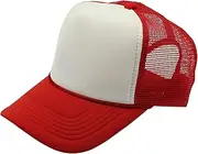 [Craftman] High Crown Foam Front Mesh Back Classic Trucker Hat with Adjustable Snapback for Men and Women