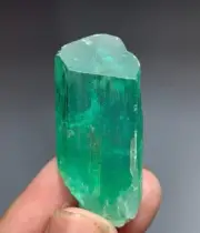 65 CTS Hiddenite Green Kunzite Crystal From Afghanistan
