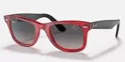 RAY BAN RB2140 WAYFARER Mickey J22 DISNEY Sunglasses Red / Grey Plr Lenses