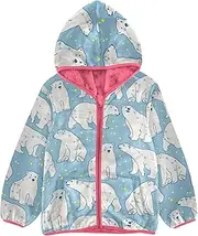 [Caihoyu] Sherpa Fleece Girls Baby Girl Zip Up Hoodie Toddler Girl Coat
