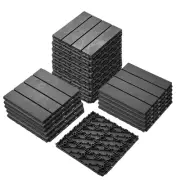 38 sq. ft Interlocking Deck Tiles, 12" x 12" 38pcs All Weather Plastic Waterp...