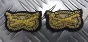 The Mercian Regiment Gilt Wire Arm Patches British Army Issue No1 Issue 1 Pair