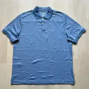 NWT Tommy Bahama Men’s M Golf Polo Shirt Performance Blue Hydrangea Short Sleeve