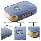 Drawer Egg Storage Box Refrigerator Fresh Keeping Egg Dumpling Tray (Blue)
