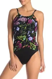 NEW MAGICSUIT MIRACLESUIT SWIMSUIT $154 Retail 14 44 Tummy Control Lisa Floral