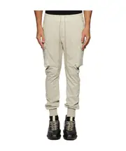 drawstring organic cotton track pants S Nude