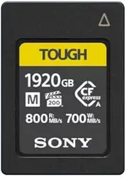 Sony M Series CFexpress Type A Memory Card, 1920 GB Capacity