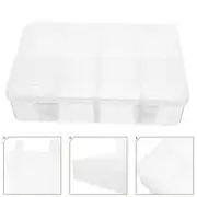 2 Pcs Multi Compartment Storage Box Grid Organizer Plastic Jewelry