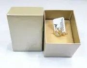 BLD121A Bella Luce White CZ 18K Yellow Gold Sterling Silver Ring 5.55ctw SZ 6