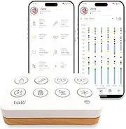Talli Daily Baby Monitor - Log Feedings, Diapers, Sleep & More with 1-Touch, Device Links to The Talli App for Real-Time Monitoring & Sharing Data with Family, Caregivers & Doctors, Alexa Compatible