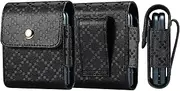 Phone Holsters Phone Holster Compatible with Samsung Galaxy Z Flip 3 Case, Z Flip3 5G, Z Flip 2 Leather Cell Phone Belt Holster,Compatible with Motorola razr 5G Case, Compatible with Huawei P50 Pocket