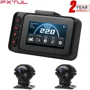 3'' Digital Motorcycle Gauge Dash Camera Speedometer GPS Driving Video Recorder