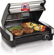 Parrilla Electrica Para Cocinar Carne Asada Hamburguesas Salchichas Y Vegetales