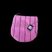Kip & Co SUMMER FLING TERRY TOILETRY POUCH YELLOW PINK STRIPE BNWT