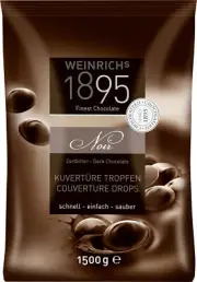 Weinrichs Backdeko Dark Chocolate Drops Couverture 1500g
