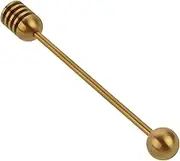 Ciieeo Metal Honey Syrup Dipper Stick Jam Dipper for Honey Pot Jar