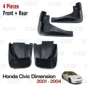 Front Rear Splash Guards Mud Flaps Fits Honda Civic Dimension Sedan 2001 2004