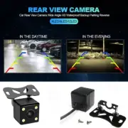 4LED Car Rear View Camera Wide Angle HD Waterproof Backup Parking Reverse