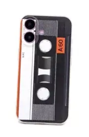 Phone Case Compatible with iPhone 16 Plus,Retro Tape Cassette 80s Type Soft