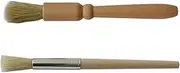 minkissy Espresso Machine Brush 2pcs Coffee Machine Cleaning Brush Wooden Handle for High-Temperature Use