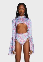 [Daisy Shock] Shroom Cut-Out Bodysuit