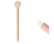 Cute Case for Apple Pencil 2nd Generation, Soft Silicone Cartoons Cover Sleeve Accessories Compatible with Apple Pencil 2nd Generation - Pink cat paw