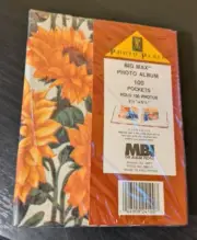 Photo Place Big Max Photo Album 100 Pockets 3 1/2" x 5 1/4" Sunflowers - Sealed